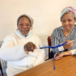 Session for teaching and learning from each other knitting skills for older people too.