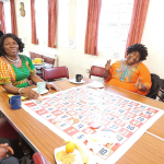 Happy older people enjoy  their time at the Day Centre