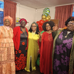 Happy elders at the Christmas party 2025