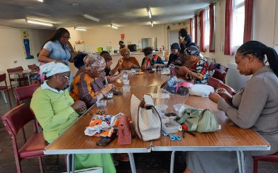 Bead Making Session at the Day Center
